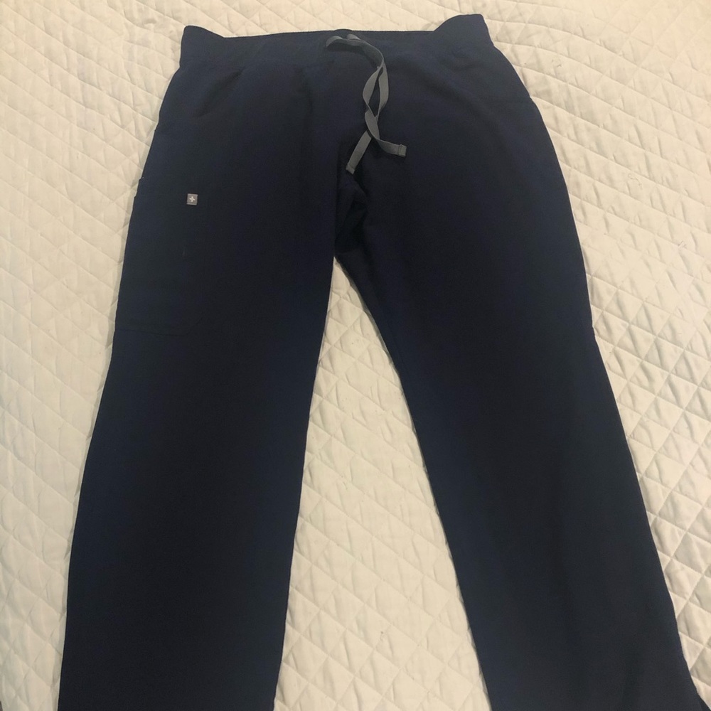 Figs L Navy Blue Kade scrub pants